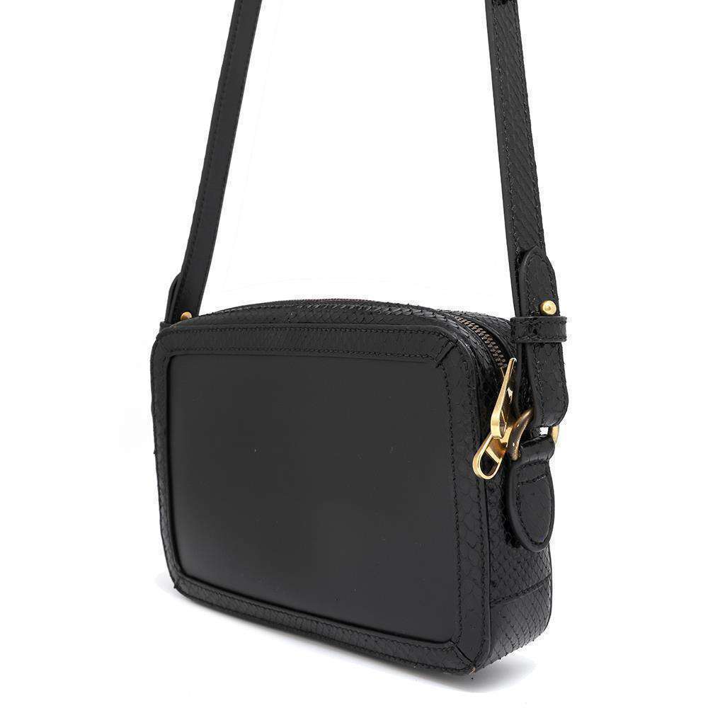 Gucci Double G Python Shoulder Bag Black - image 2